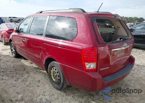 2014 Kia Sedona Lx из США, поврежденный, VIN KNDMG4C79E6545194